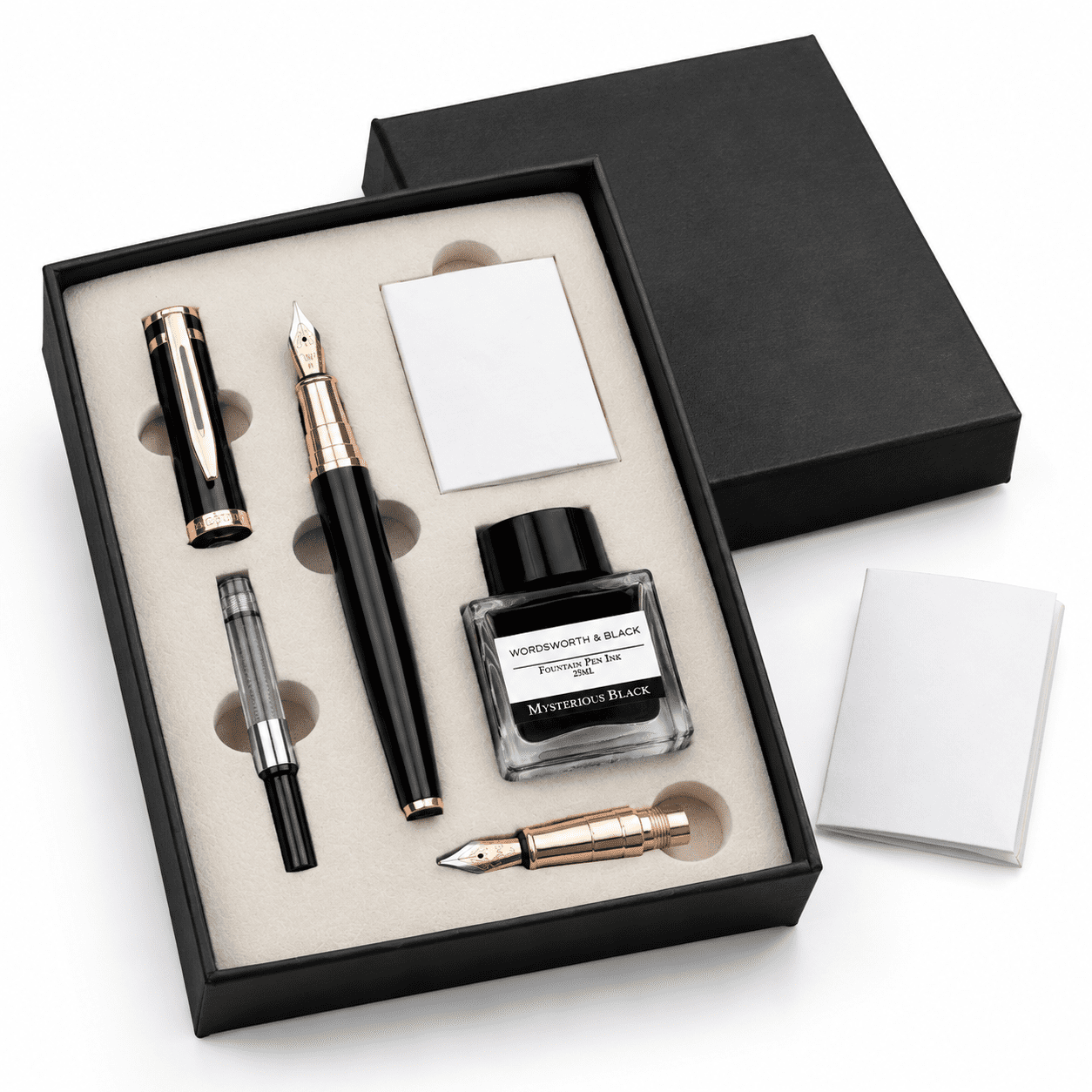 Fountain Pen Gift Set Medium Extra Fine Nib Rose - Walmart.com