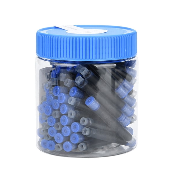 Fountain Pen Ink Cartridges, Blue, 80pcs