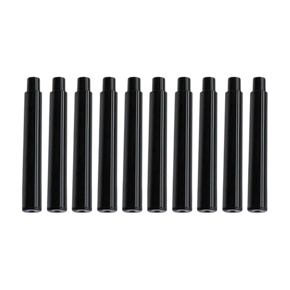 Fountain Pen Ink Refills Heat Erasable Quick Drying 10Pcs 3.4Mm Replaceable Cartridges For Writing And Calligraphy Office Supplies Black