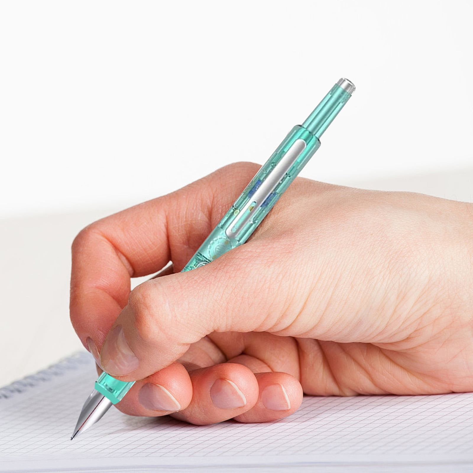 Retractable Fountain Pen - Druckbarer Füller Ohne Kappe 0,38mm Mit 5 Patronen