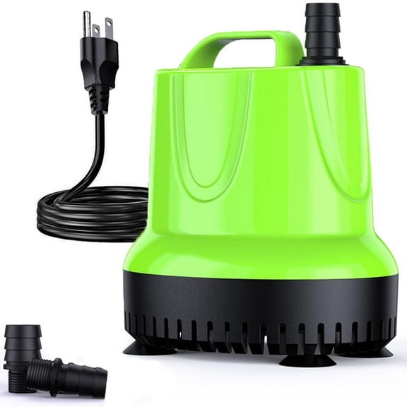 Fountain Pump,660GPH (40W 2500L/H) Submersible Water Pump,Durable Outdoor Fountain Water Pump with 2 Nozzles for Aquarium,Pond,Fish Tank,Water Pump Hydroponics,Backyard