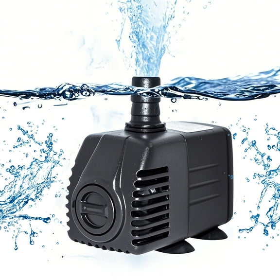 Fountain Pump, Pond Pump, Pool Fountains for Inground Pools, 220 GPH Universal Submersible Water Pump, Water Pump With Adjustable Flow and Ultra-Quiet for Fountains, Ponds, Aquariums, Fish Tank