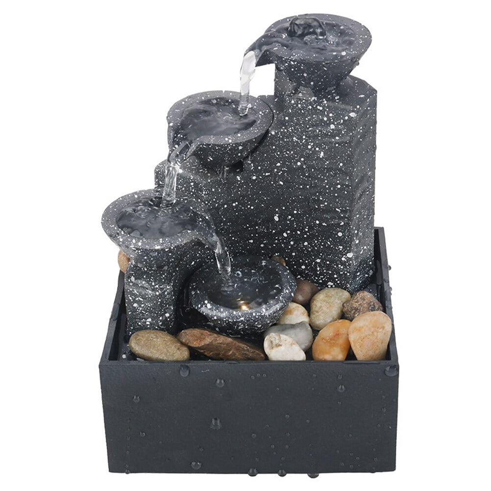 置物 Battery Operated Musical Water Fountain Amazon.com: Tabletop Fountain with Light - Battery/USB