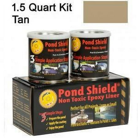 Fountain & Water Feature Restoration Paint Pond Shield Epoxy Pond Coating by Pond Armor Tan
