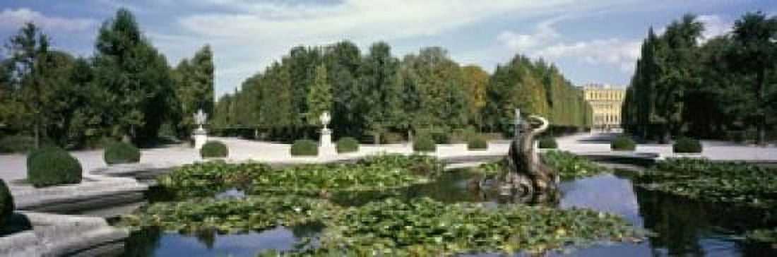 Fountain at a palace Schonbrunn Palace Vienna Austria Canvas Art - Panoramic Images (18 x 6)