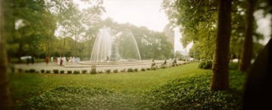 Fountain in a park Prospect Park Brooklyn New York City New York State USA Canvas Art - Panoramic Images (15 x 6)