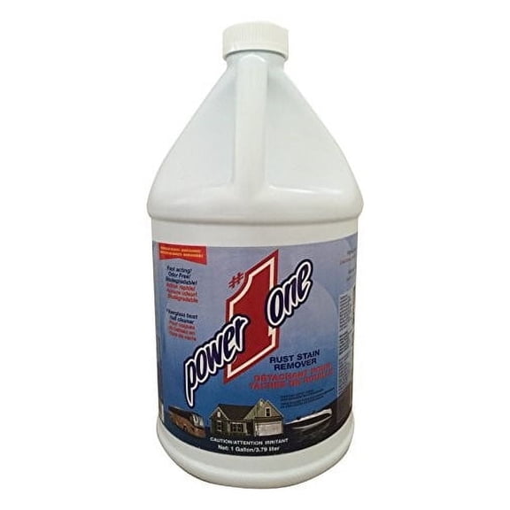 Power #1 One Boat Hull Cleaner for Fiberglass & Gel Coat - Removes Waterline Stains, Rust & Marine Mineral Buildup - Professional Marine-Grade Formula - Made in the USA