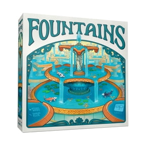 Fountains Board Game, Competitive Tile-Laying Board Game, Stunning Art Nouveau Aesthetic, Unique 3D Stacking & Drafting, Family Friendly, 1-5 Players, A Strategy Game From The Op Games