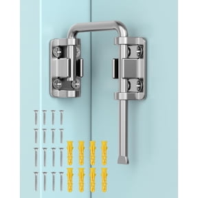 Fountwell 2.36 Inch Stainless Steel Loop Lock for Sliding Patio Door Barn Gate Fence Window Security Multi Angle Installation