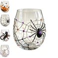 thumbnail image 1 of Fountwell 3D Halloween Goblet Set Gothic Pumpkin Skull Ghost Glass for Home Bar Decor Gift, 1 of 9