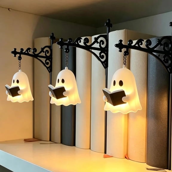 Fountwell Bookshelf Lamp Decorative Library Reading Light LED Book Nook Ornament for Book Lovers Desk Shelf
