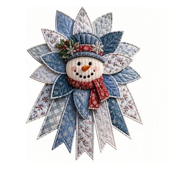 Fountwell Christmas Quilted Door Hanging Kit DIY Sewing Patchwork Decor Craft Gift for Adults