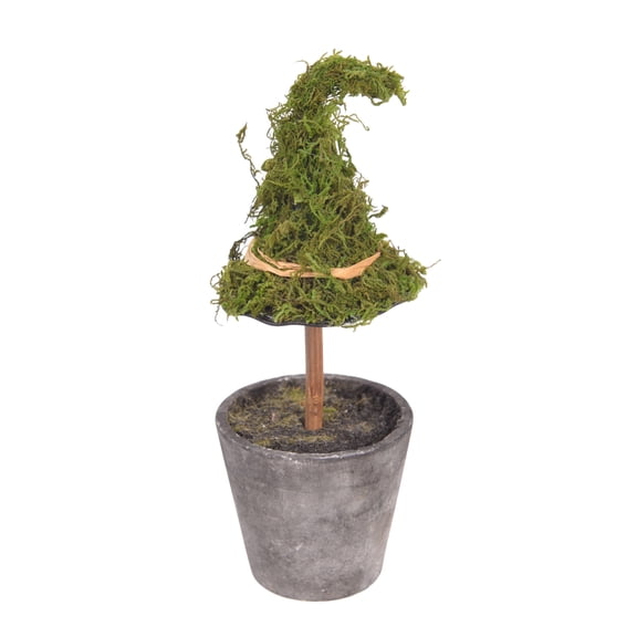 Fountwell Mini Witch Hat Halloween Decoration Desktop Potted Plant Accessory Vintage Spooky Gift