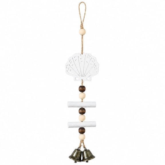 Fountwell Nautical Wooden Wind Chime Multiple Colors Coastal Decor Gift for Patio Home