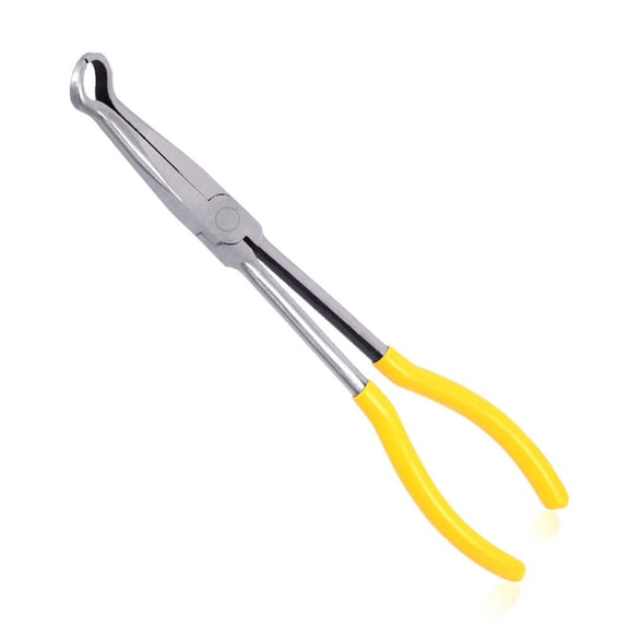 Fountwell Spark Plug Wire Removal Pliers – Curved Jaw Ignition Cable Puller with Anti-Slip Teeth for Car Auto Repair