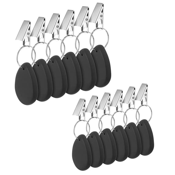 Fountwell Tablecloth Weights 12 Pack Teardrop Stone Table Cover Clips Heavy Duty Outdoor Picnic Hangers