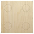 thumbnail image 1 of Four 4 Dice Die Wood Shape Unfinished Piece Cutout Craft DIY Projects - 4.70 Inch Size - 1/8 Inch Thick, 1 of 7