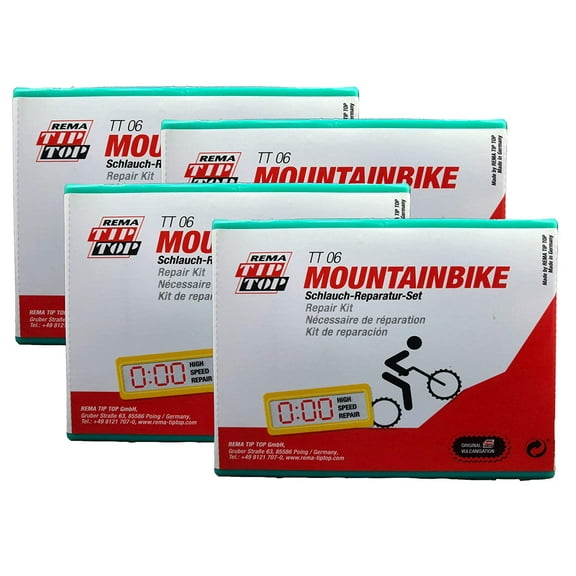Four (4) REMA Bike Tube Tire Patch Repair Kits w/ air cartridges TT06 (23) TT O6