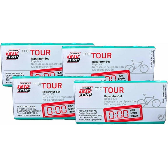Four (4) REMA Touring Bicycle Tube Patch Repair Kits TT01 (21) - Small TT O1