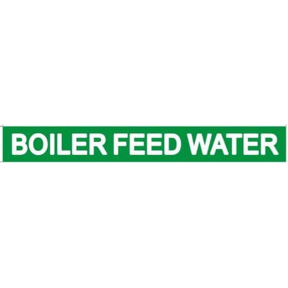 Four (4) Set of 5 PCS - Pipe Marking- Boiler Feed Water (Sticker, Green, 1X8)(ref-2022-4)