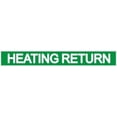 thumbnail image 1 of Four (4) Set of 5 PCS - Pipe Marking- Heating Return (Sticker, Green, 1X8)(ref-2022-4), 1 of 5
