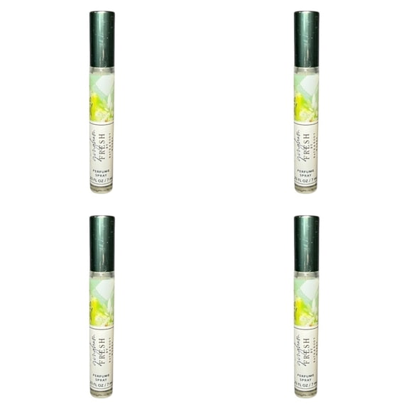 Four 4x (4)Bath and Body Works GINGHAM FRESH Mini Purse Perfume Spray (.23 Oz)
