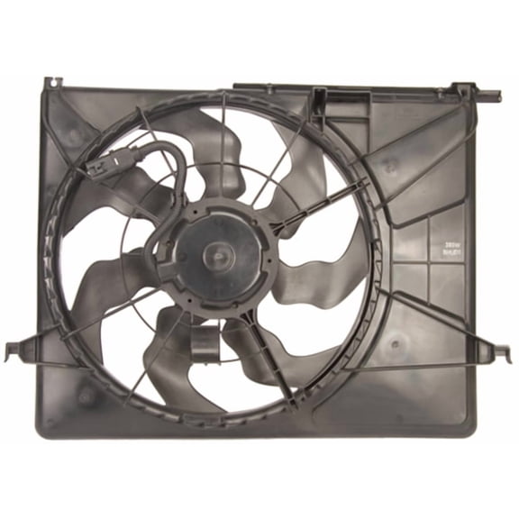 Four 75655 Radiator Fan Assembly Fits select: 2006-2009 HYUNDAI SONATA, 2006-2008 HYUNDAI AZERA