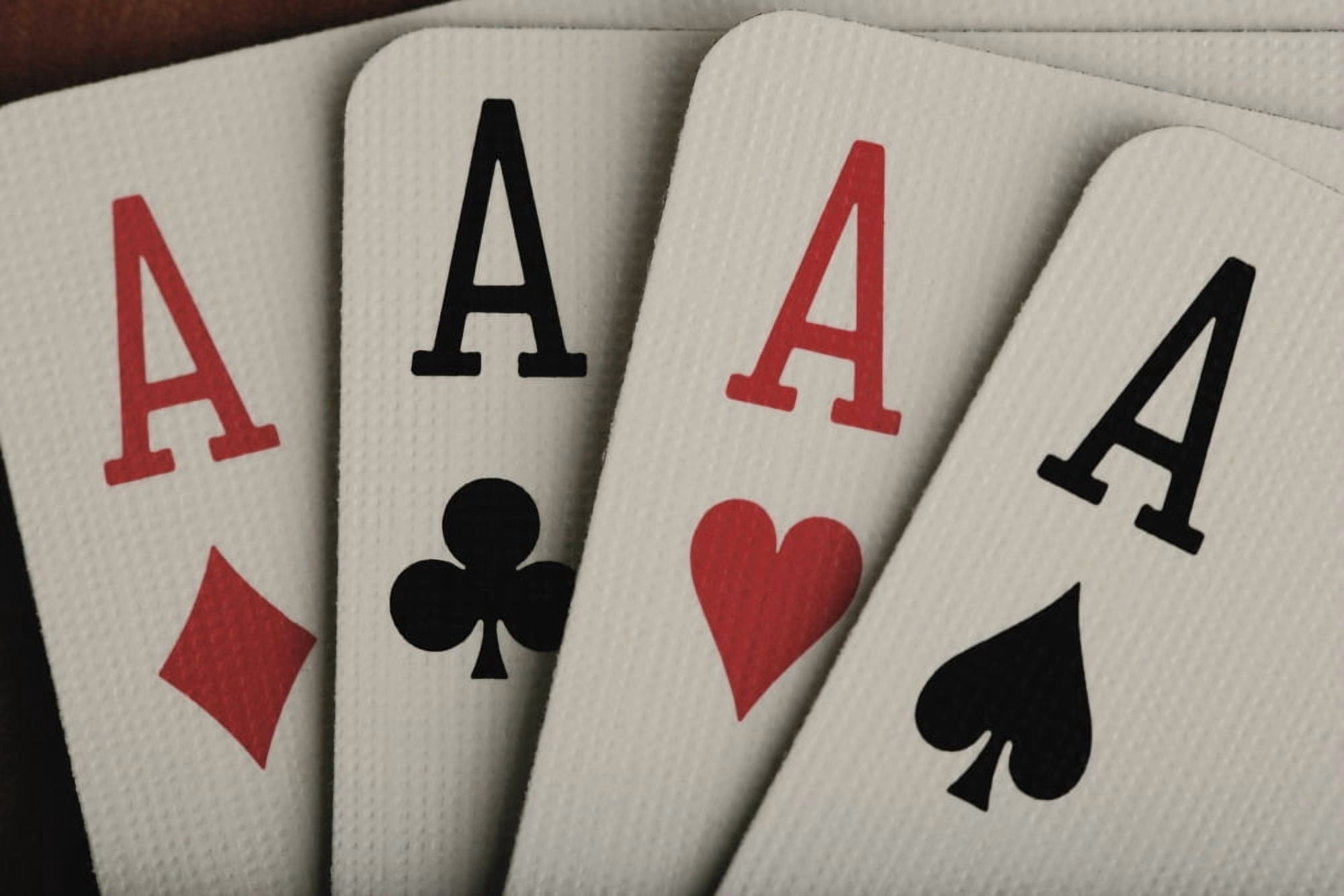 Four Aces Studio Canvas Art - Darren Greenwood Design Pics (34 x 22)