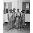 thumbnail image 1 of Four African American Youths In A Southern Chain Gang. Southern Jails Made Money Leasing Convicts For Forced Labor In The Jim Crow South. Circa. 1900 History (18 x 24), 1 of 1