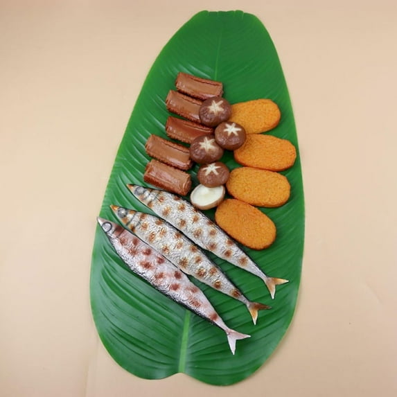 Four Artificial Banana Leaves Clearance! 4 Pieces Simulation Banana Leaves Fashion Home Garden Accessory and Sturdy Materials