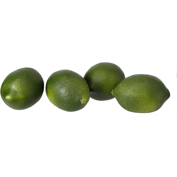 Four Artificial Limes - Decorative Fruit - 3 inch in size