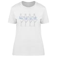 thumbnail image 1 of Four Ballerinas Swan Lake Ballet T-Shirt Women -Image by Shutterstock, Female x-Large, 1 of 2
