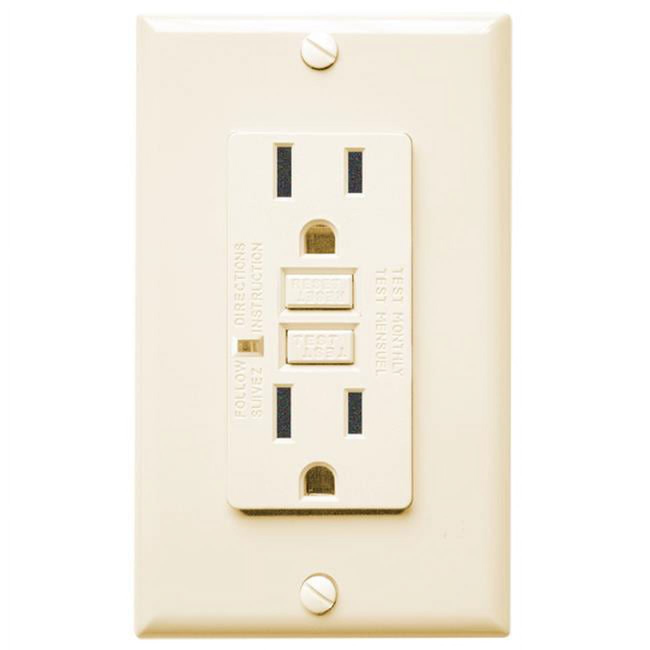 Four Bros Lighting GFCI15ALMONDLED2008 15 amp GFCI Duplex