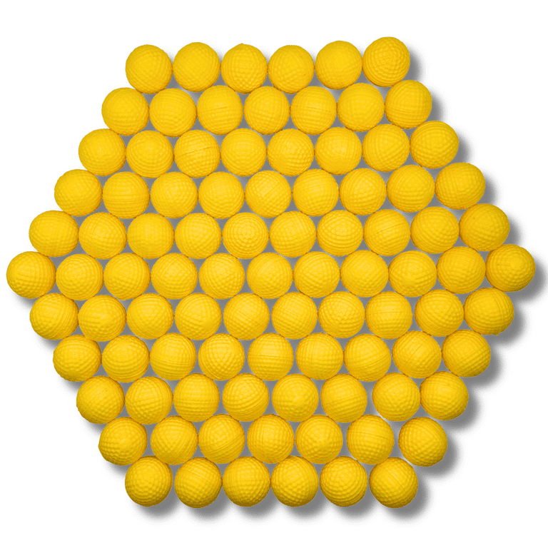 210 Round Refill Pack For Toy Gun, Yellow Bulk Foam Bullet Replacement Balls For Nerf Rival Balls Ammo Compatible With Nerf Rival Gun, Upgraded Foam Bullets Balls Refill Pack For Toy Gun