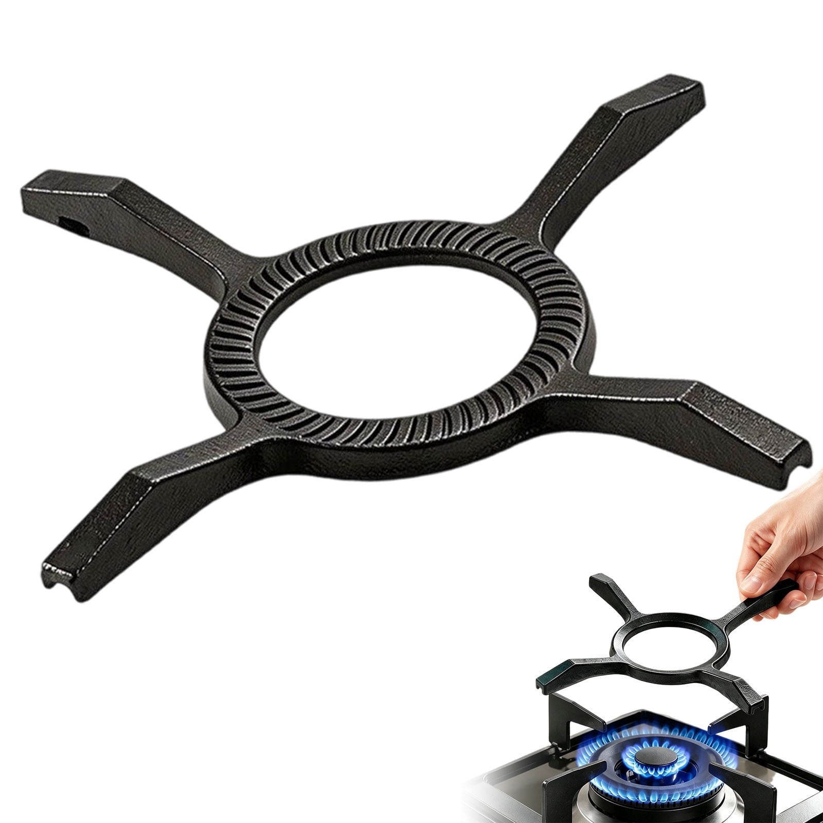 Kitchen Cooking Racks Four Burner Stove Grate, Gas Cooktop Support Rack, Replacement Burner ...