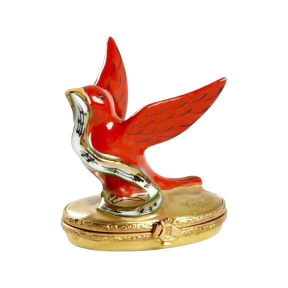 Four Calling Birds Limoges Box for Collectors Limoges Box Porcelain Figurine