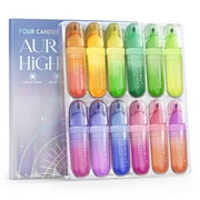 Four Candies 12 Pcs Highlighters Assorted Colors, Cute Pastel Highlighter Set, Dry Quickly, Soft Chisel Tip, Assorted Colors Bible Highlighter for No Bleed, Aesthetic Highlighters