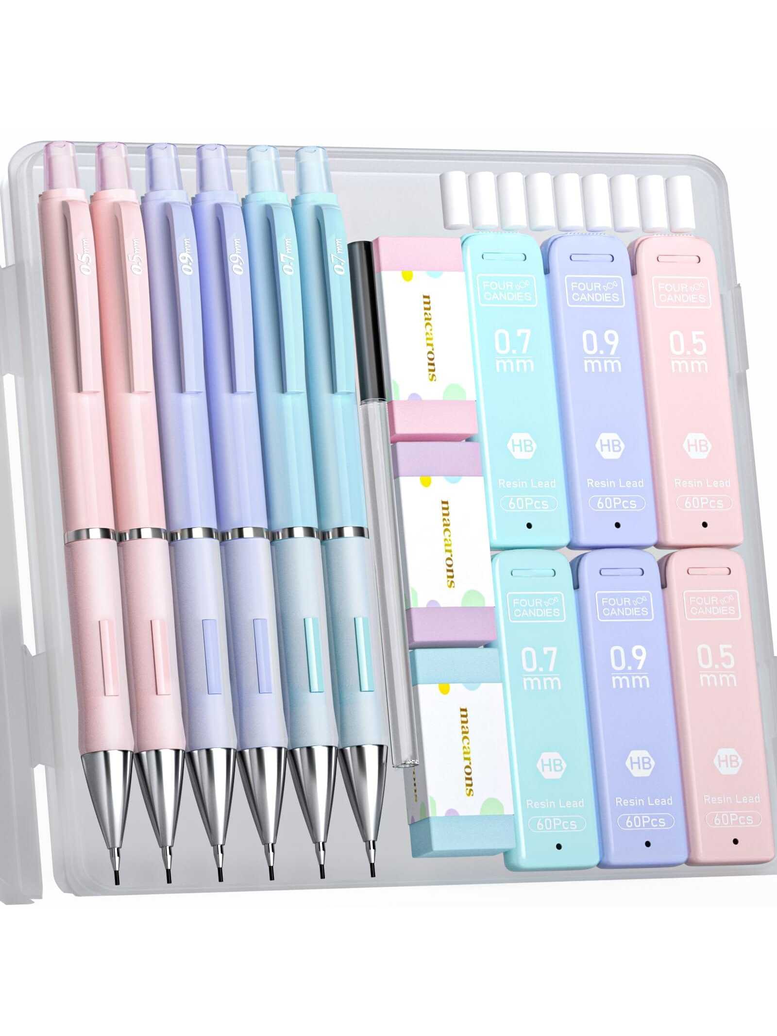 Paper Mate Clearpoint Color Lead Mechanical Pencils, 0.7mm, Assorted