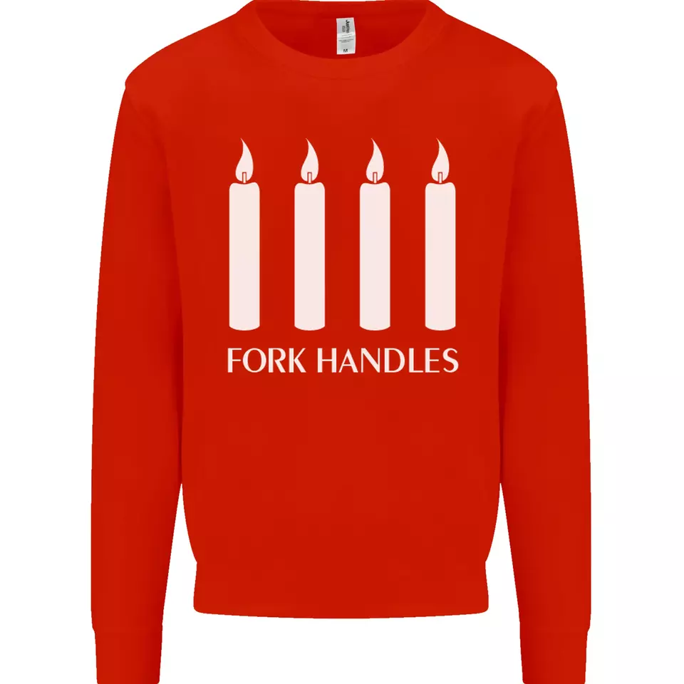 Four Candles Fork Handles Funny Two Ronnies Mens Sweatshirt Jumper