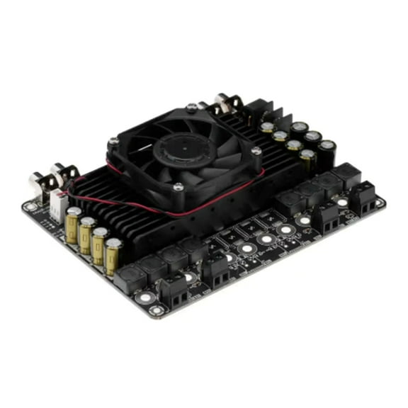 Four Channel 100W Car Mounted HIFI Audio Amplifier Board D-Class TDA7498 Amplifier Board for Audio Upgrades,1 * Amplifier Board,Black