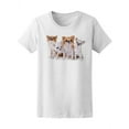 thumbnail image 1 of Four Chihuahua Puppies T-Shirt Women -Image by Shutterstock, Female Large, 1 of 2