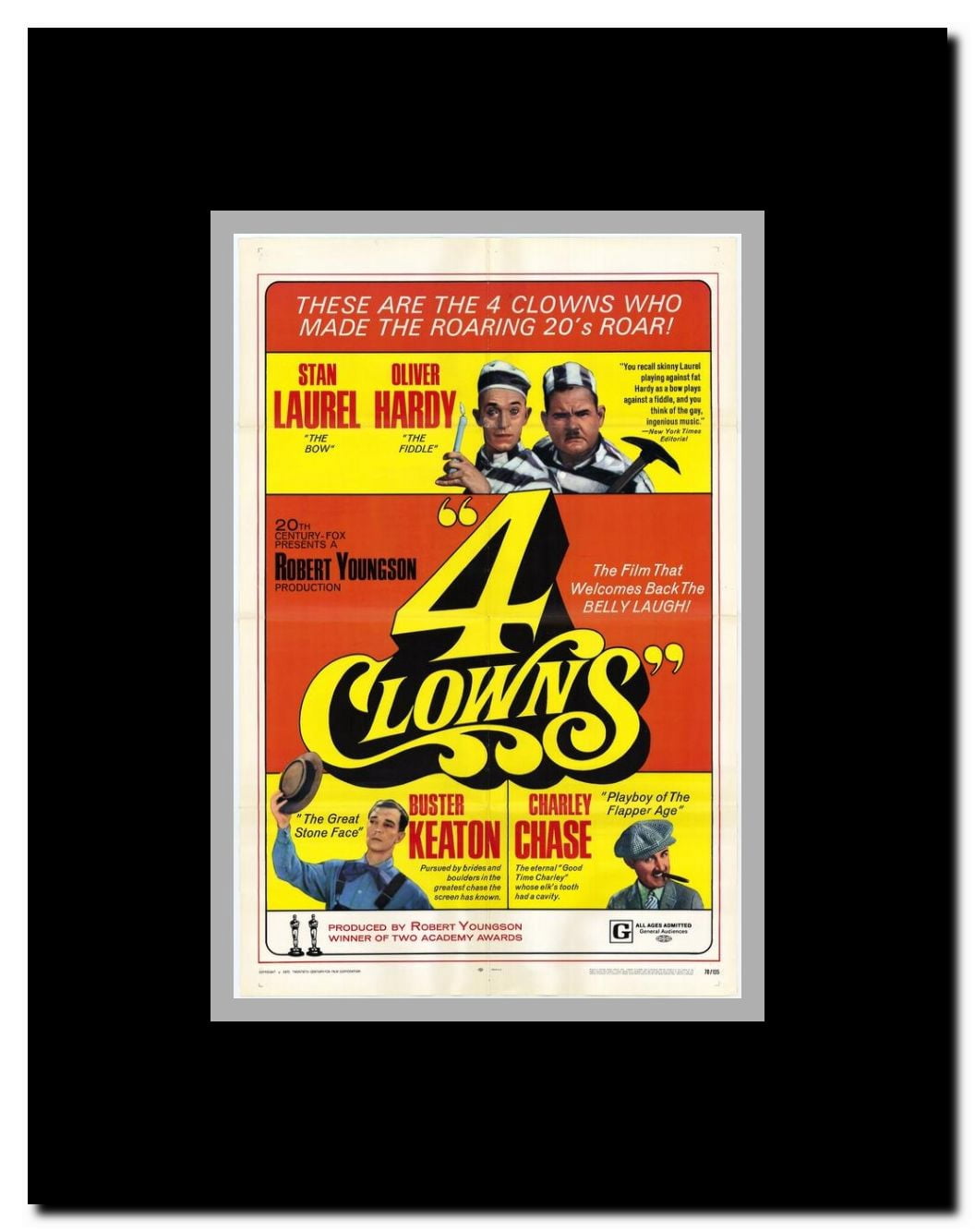 Four Clowns Framed Movie Poster