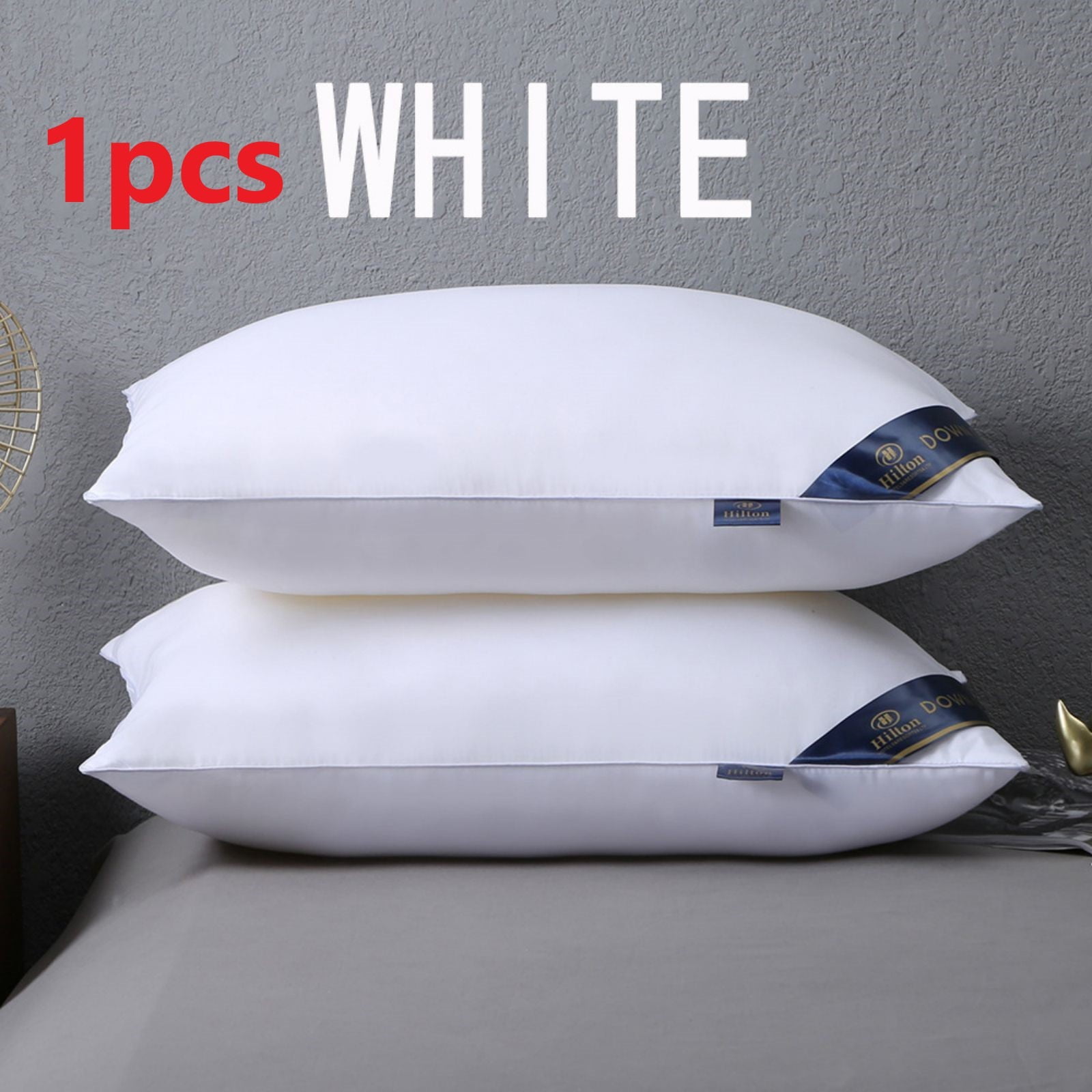 Four Color Options Silk Down Filling Neck Protection Health Pillows