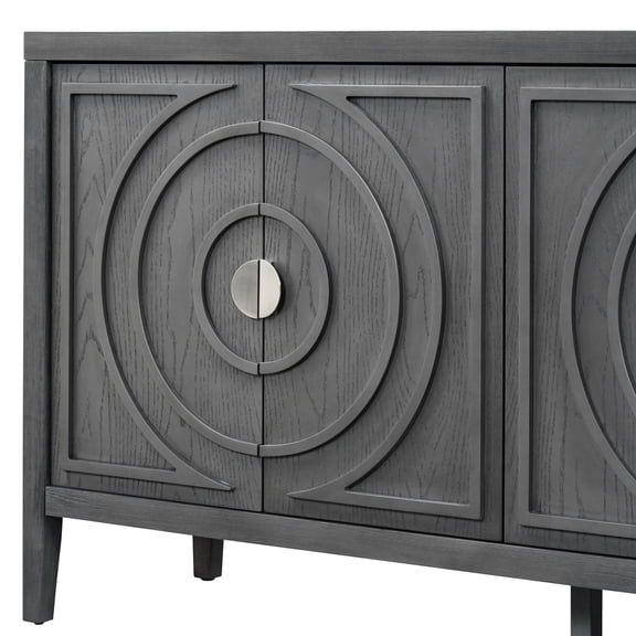 Four Colors Available & Retro Style - Gray Sideboard for Custom Home Decor