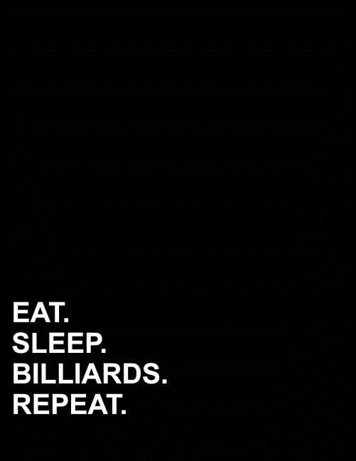 4 Column Book Four Column Ledger: Eat Sleep Billiards Repeat: Four Column Ledger ...