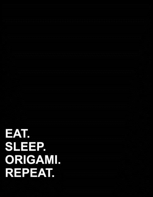 Four Column Ledger: Eat Sleep Origami Repeat : Four Column Ledger Bookkeeping Ledger Book, Bookkeeping Ledger For Church, Ledger Receipt Book, 8.5" x 11", 100 pages (Series #27) (Paperback)