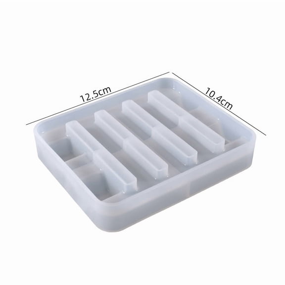 Four-Connected Wave Silicone Mold for DIY Resin Coasters - High-Quality Crafting Tool