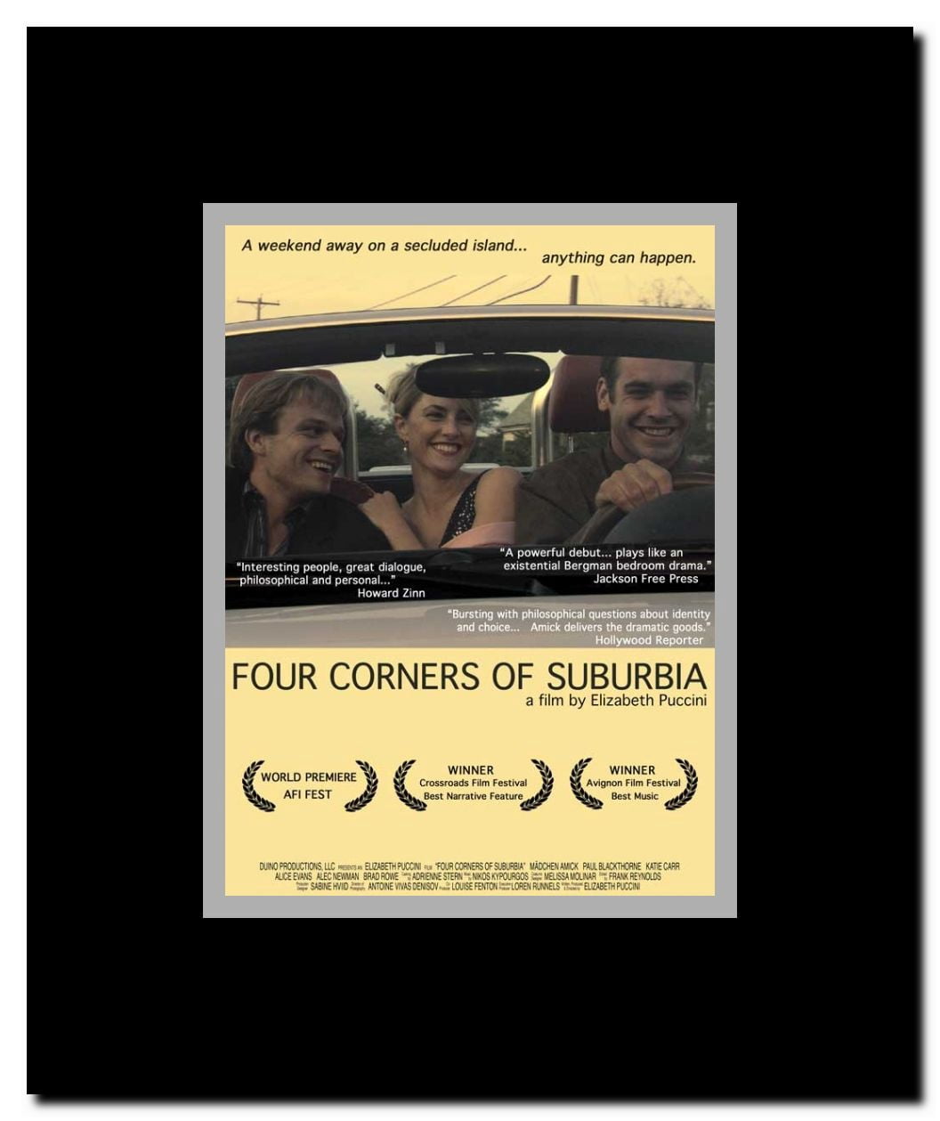 Four Corners of Suburbia Framed Movie Poster
