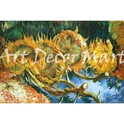 Four Cut Sunflowers-Van Gogh - CANVAS OR FINE PRINT WALL ART