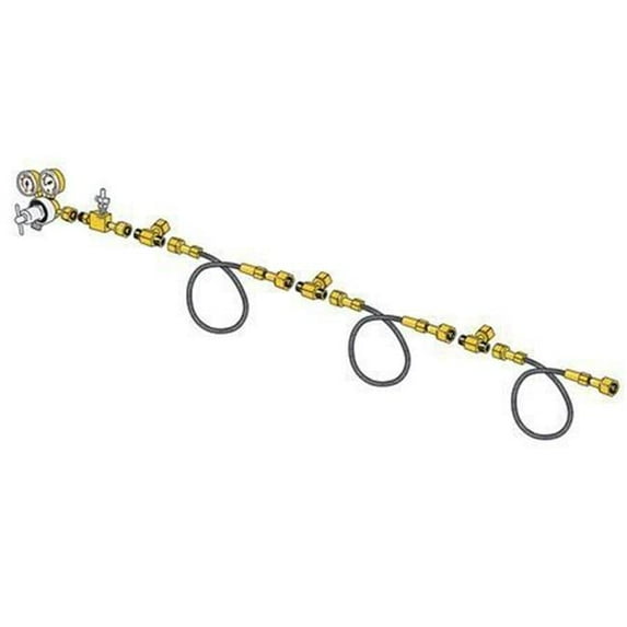 Four Cylinder Airline Cascade Kit with Alarm Low Pressure